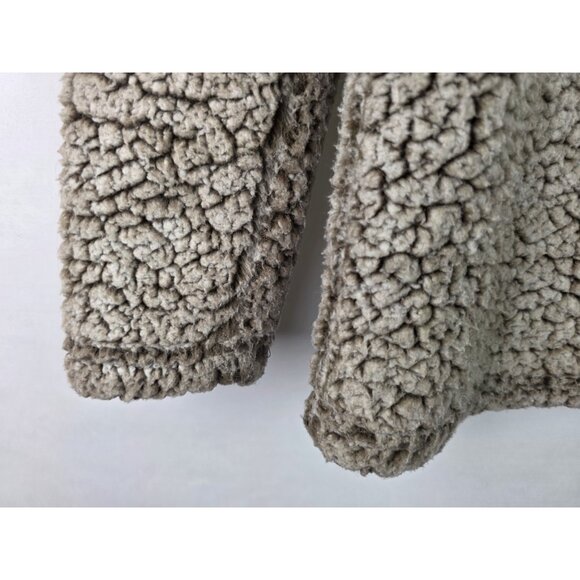 Gerry Womens Sweatshirt Size Small Brown Sherpa 1/4 Zip Long Sleeve Pullover - Picture 6 of 12